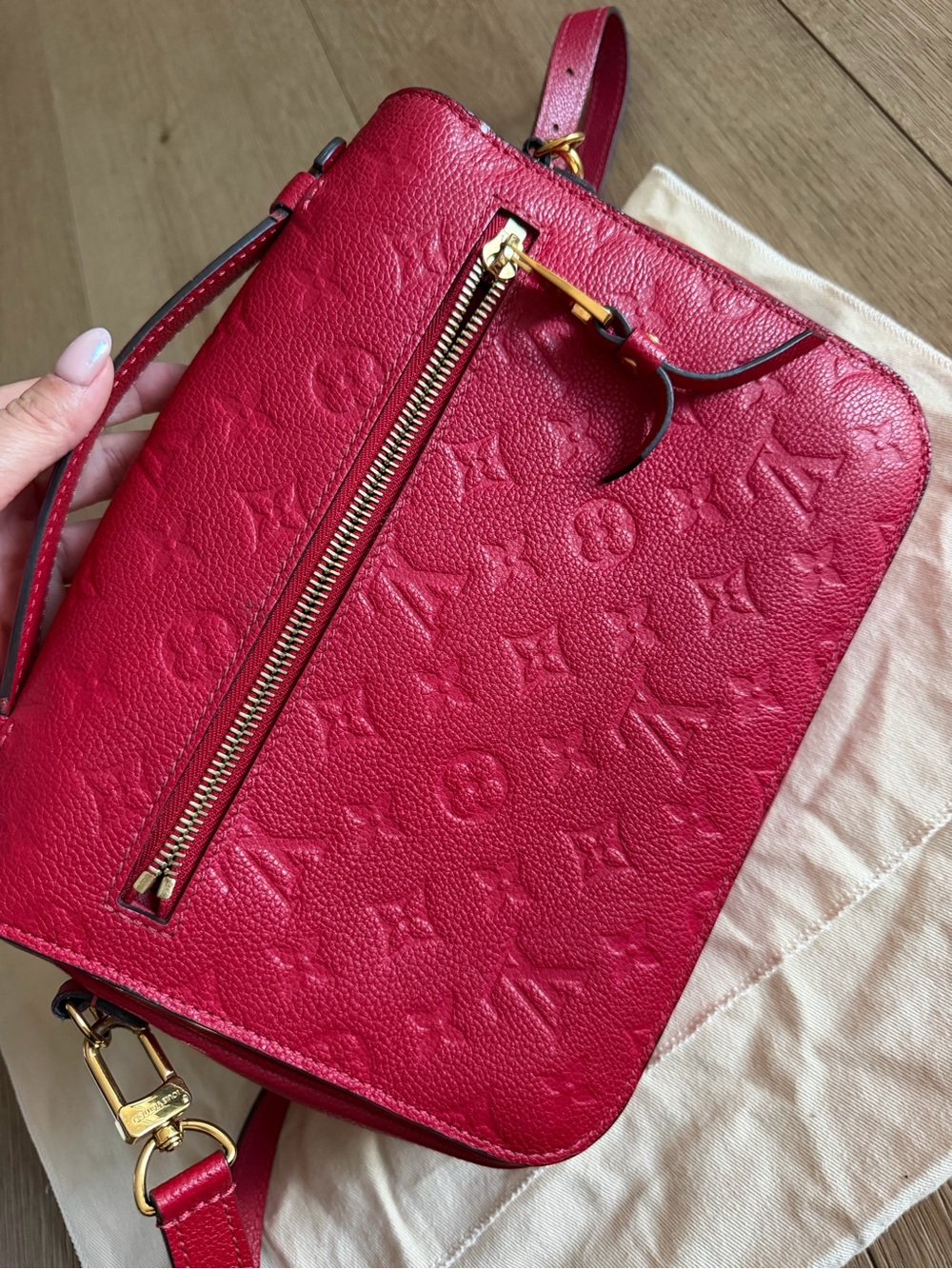 Louis Vuitton Pochette Metis Red Monogram Crossbody Bag - Picture 2 of 10